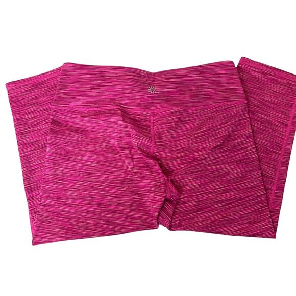 Athleta Chaturanga Space Dye Capri Pants Pink Size Medium - Picture 4 of 11